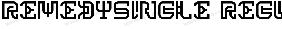 RemedySingle Regular字体转换